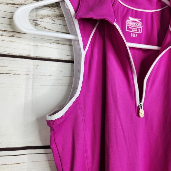 Slazenger Women's Sleeveless Golf Tank Polo Size Small Althetic - Picture 7 of 9